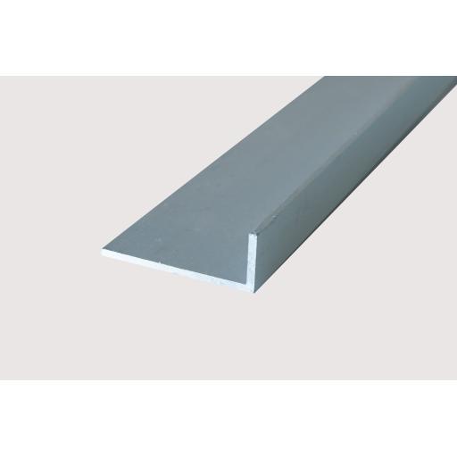 25.4mm x 12.7mm x 1.6mm Aluminium Unequal Angle